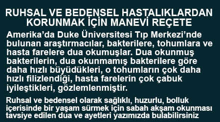 Sabah akşam okunacak dualar